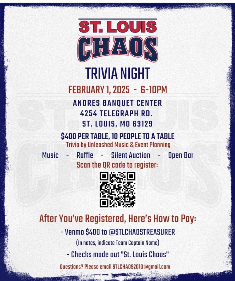 St. Louis Chaos Trivia Night!!!