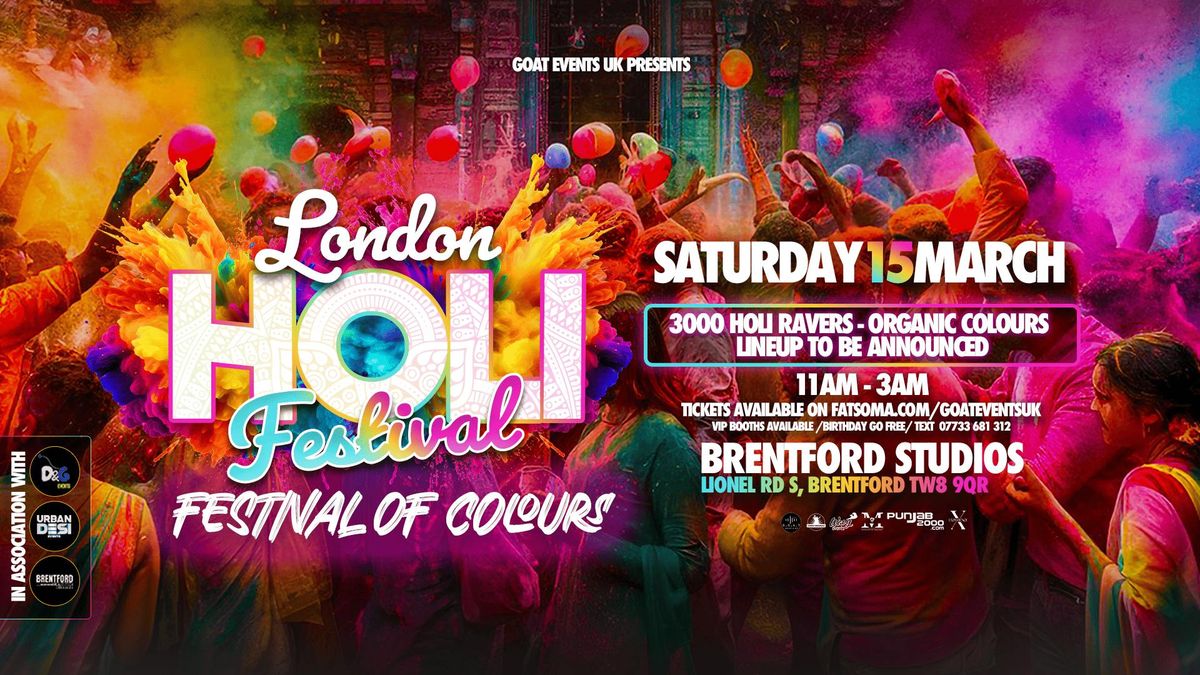 THE LONDON HOLI FESTIVAL OF COLOURS | BIGGEST HOLI IN LONDON