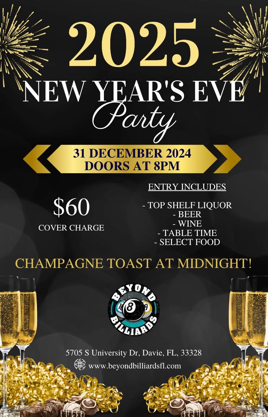 Ring in the New Year at Beyond Billiards!