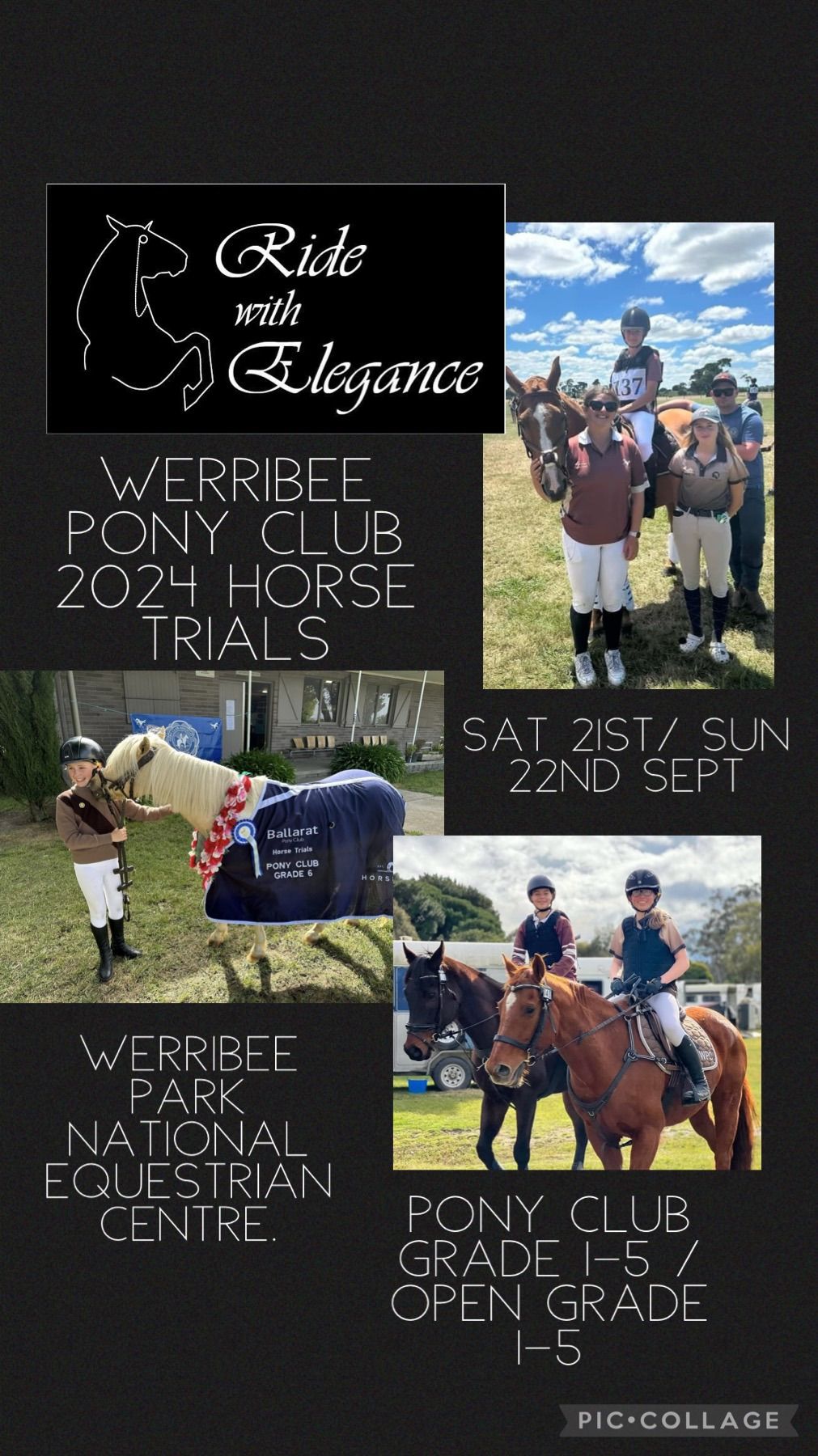 "Ride With Elegance" Werribee Pony Club Horse Trials 2024