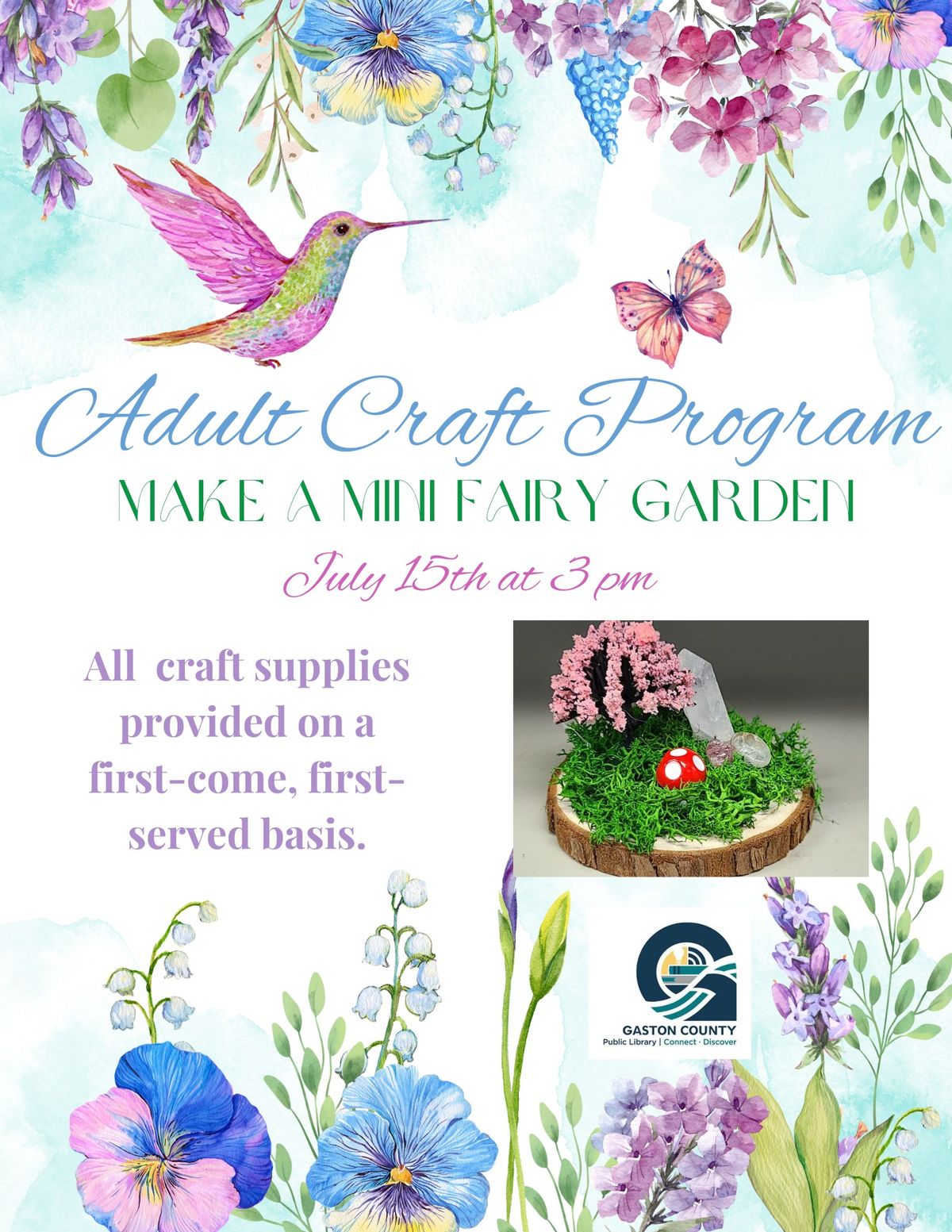 Adult Craft Program: Make a Mini Fairy Garden