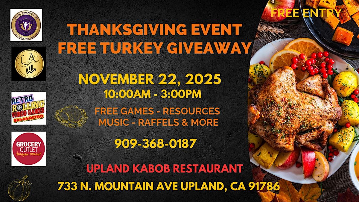 FREE ENTRY - Community Turkey Giveaway (Thanks Giving Event)