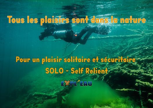 Formation solo diver SDI - Self relient diver.