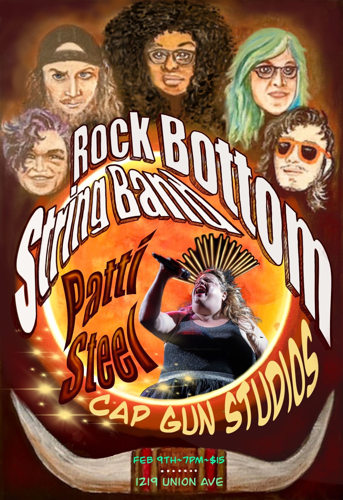 Rock Bottom String Band with Patti Steel At Cap Gun Studios