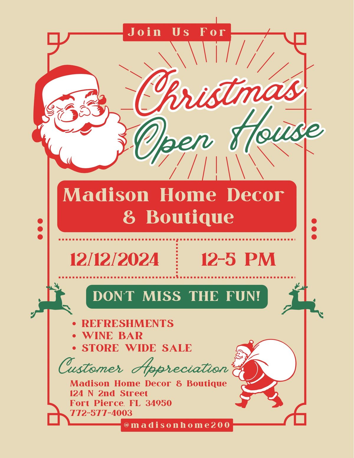 4th Annual Christmas Open House! 