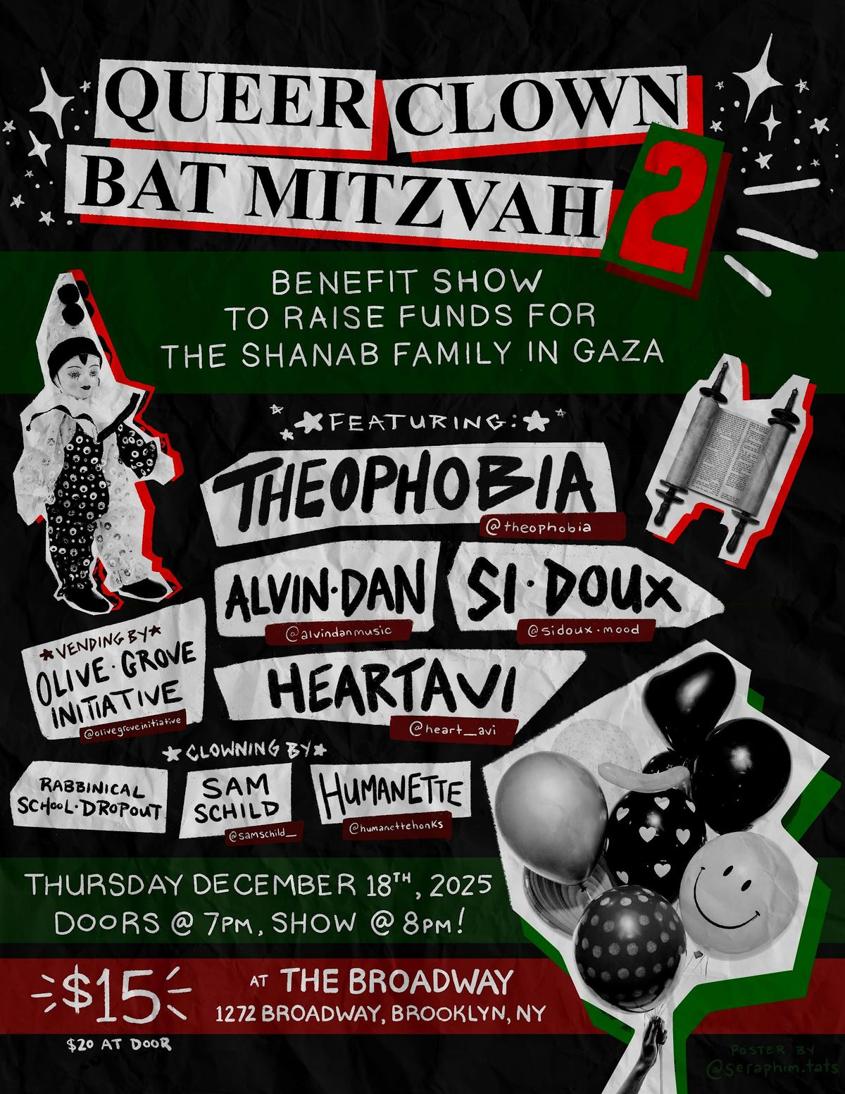 Queer Clown Bat Mitzvah 2: A Benefit Show