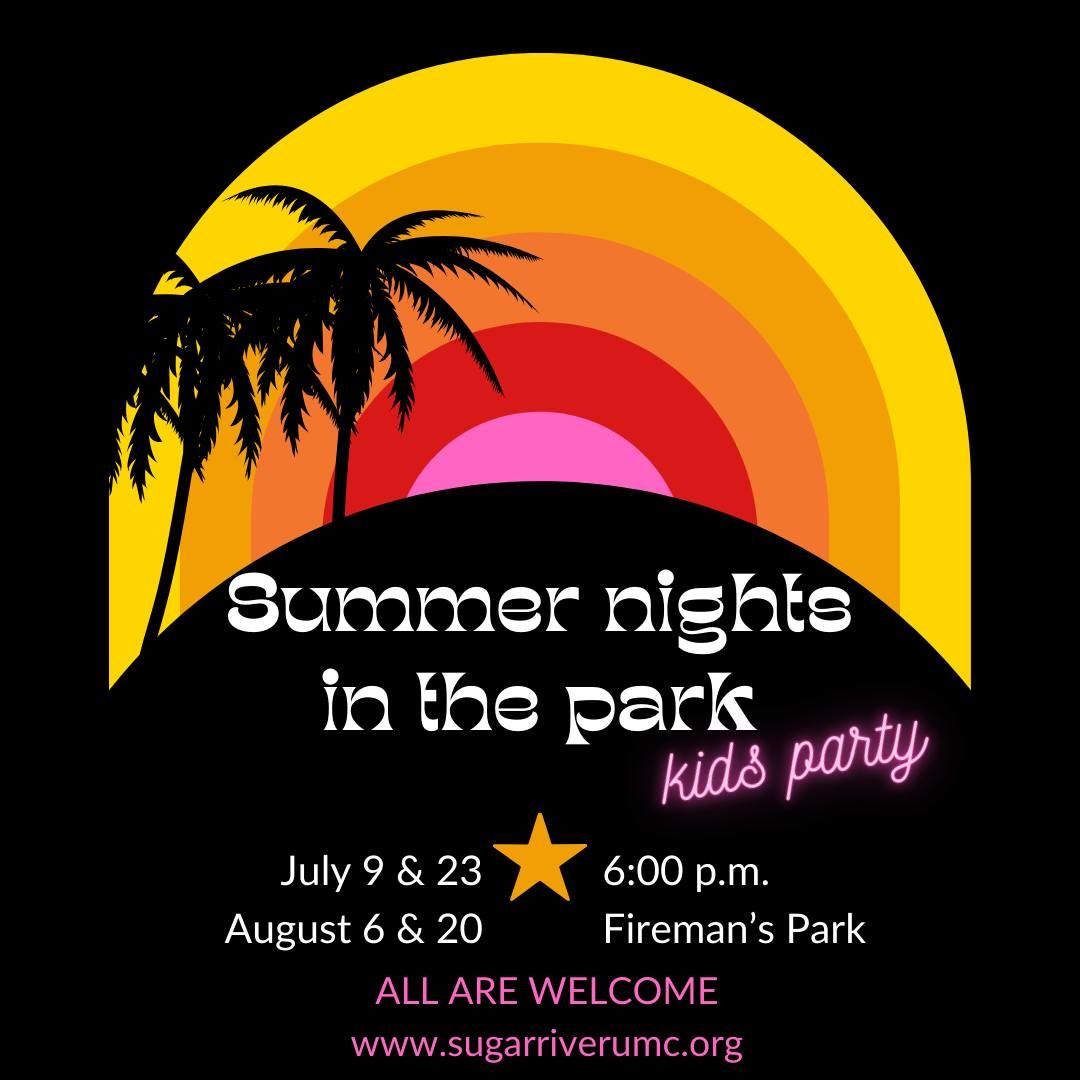 Summer Nights in the Park, kids party