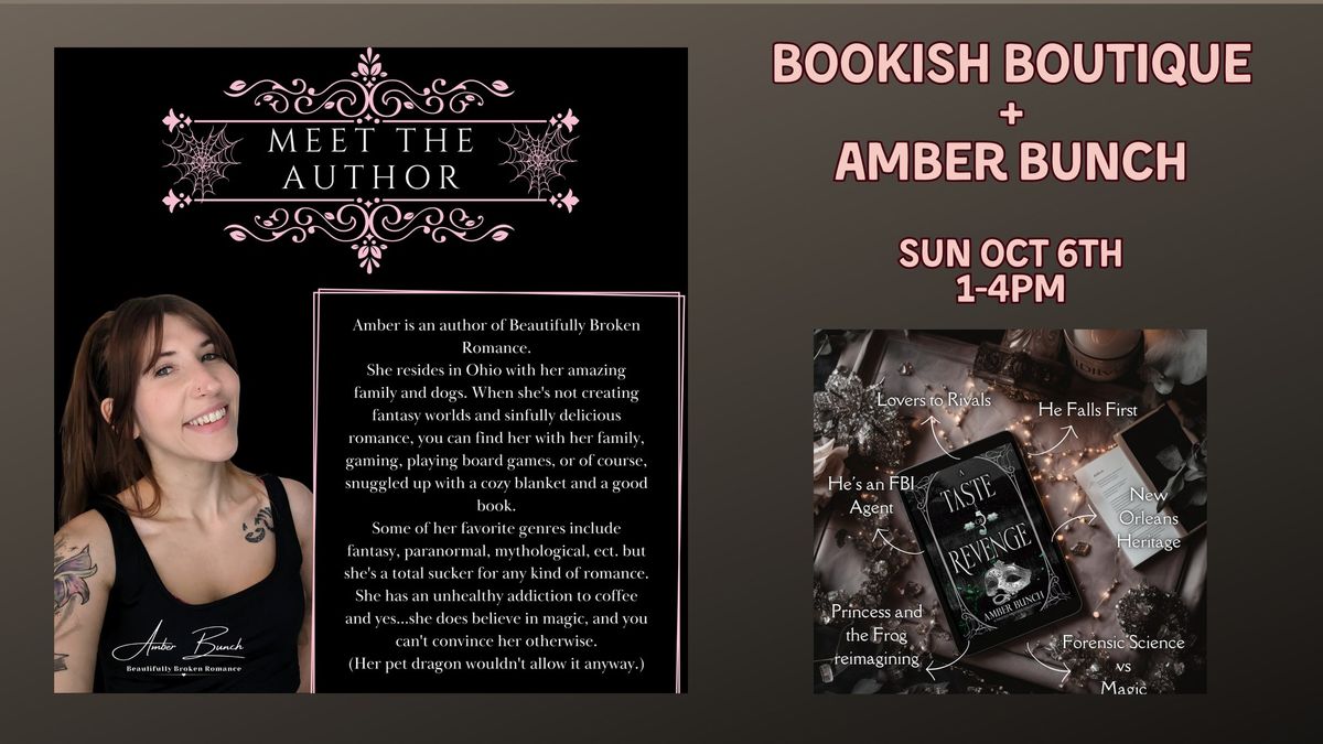 Book Signing with Author Amber Bunch!