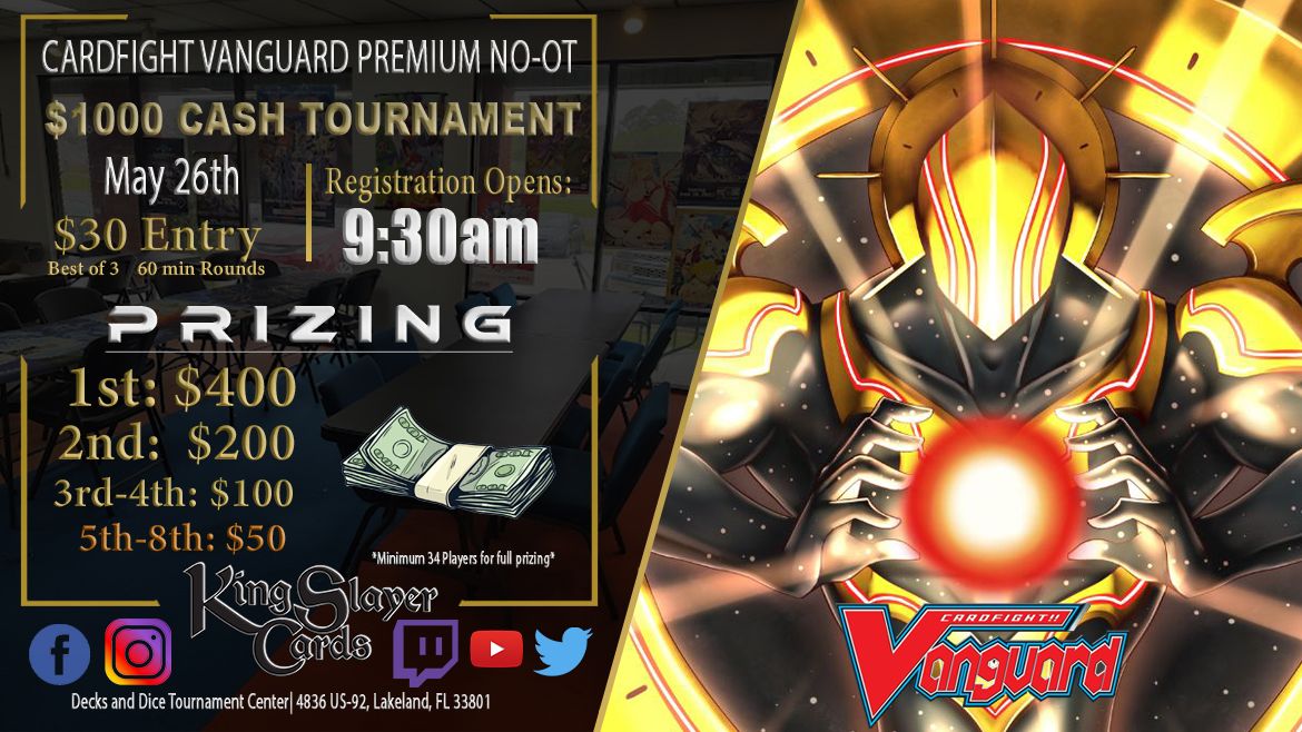 Cardfight Vanguard Premium No Overtrigger 1K Cash Tournament