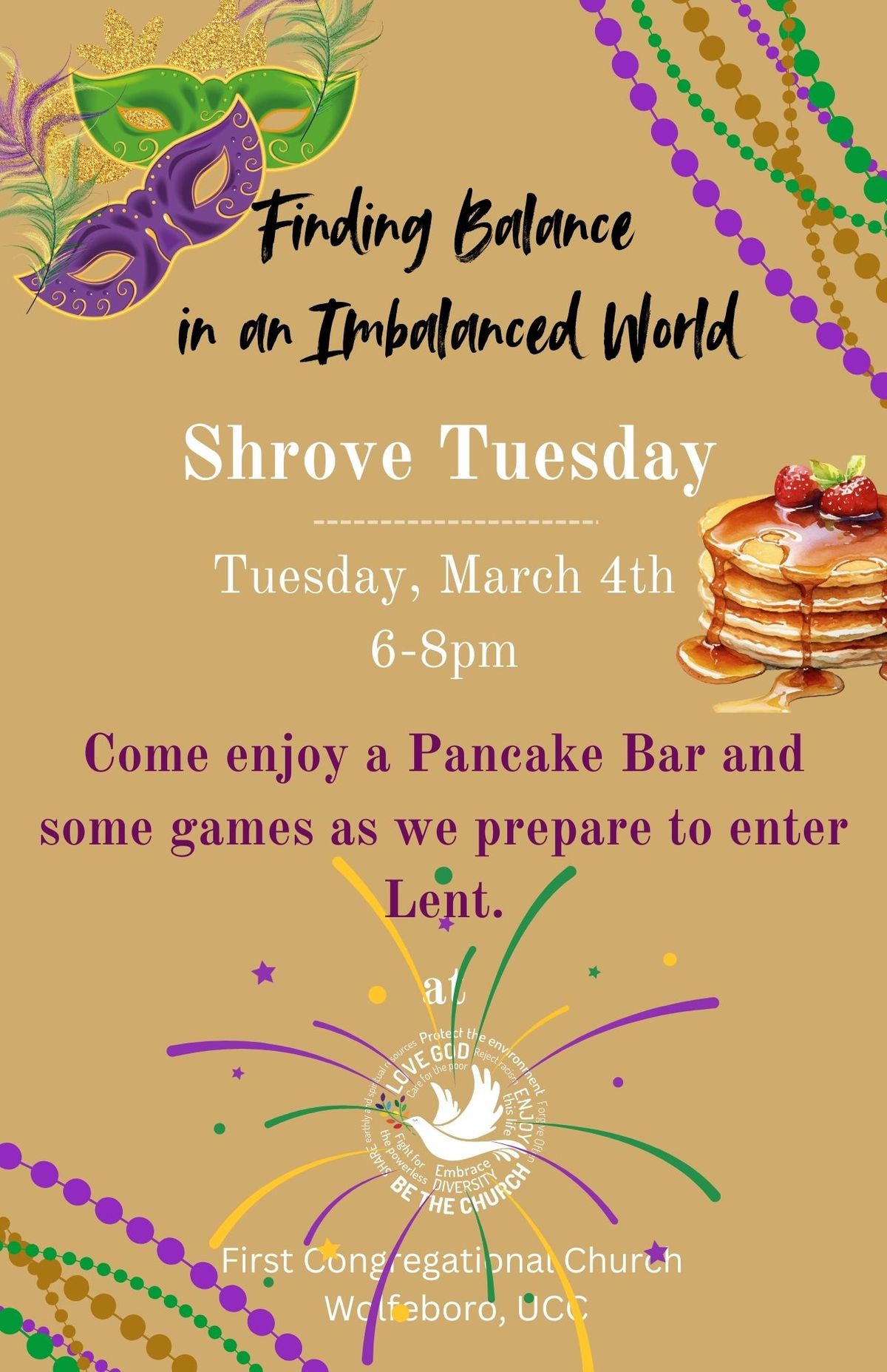 Shrove Tuesday Pancake Dinner