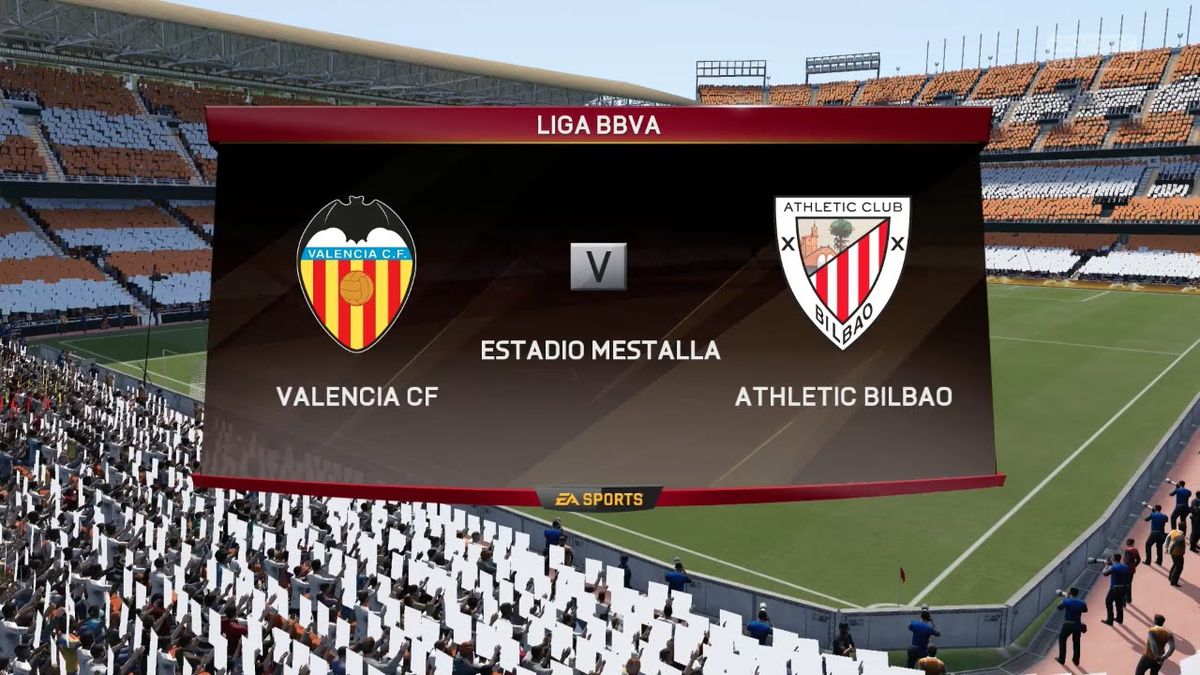 Athletic Club Bilbao at Valencia CF at Mestalla Stadium