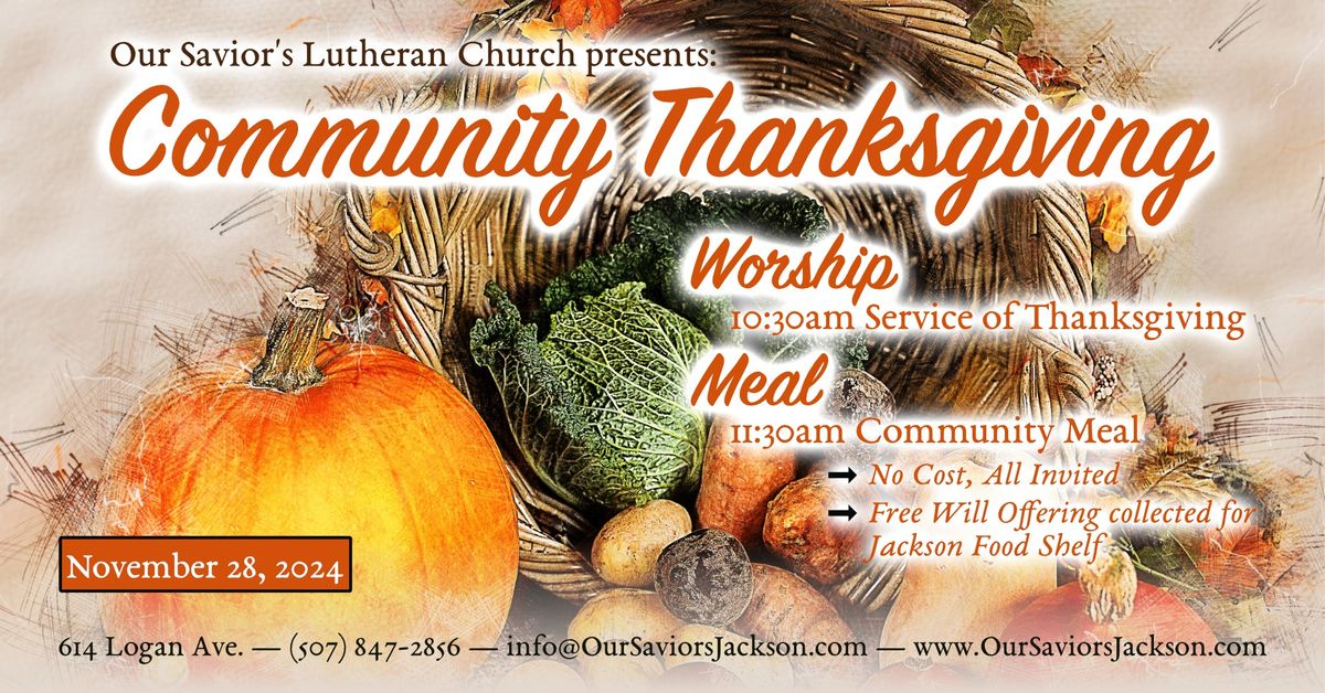 Community Thanksgiving Worship and Meal