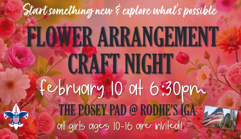 Flower Arrangement Craft Night