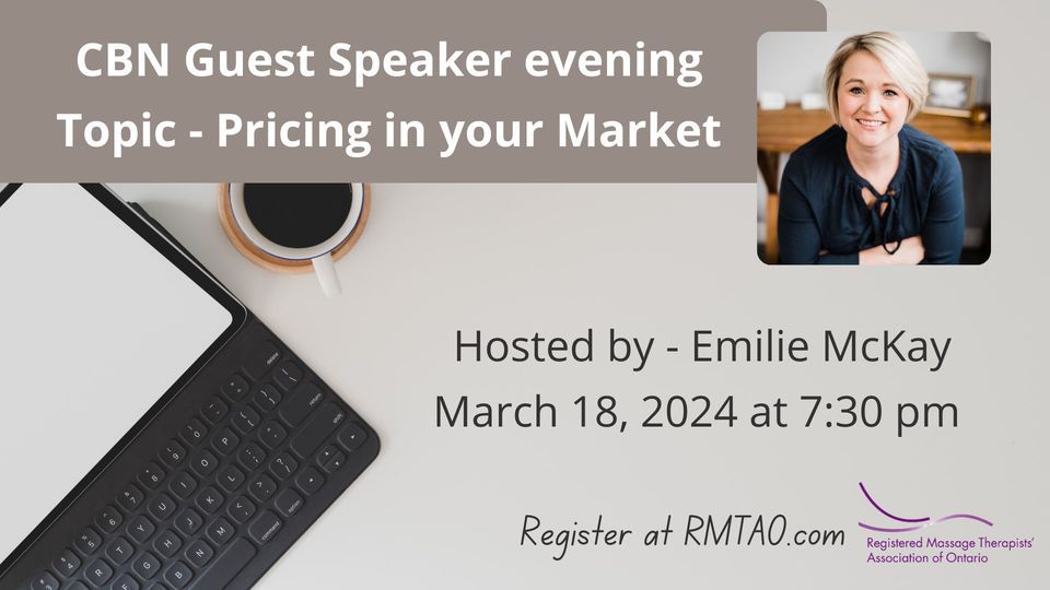 CBN guest speaker evening - Pricing in your Market