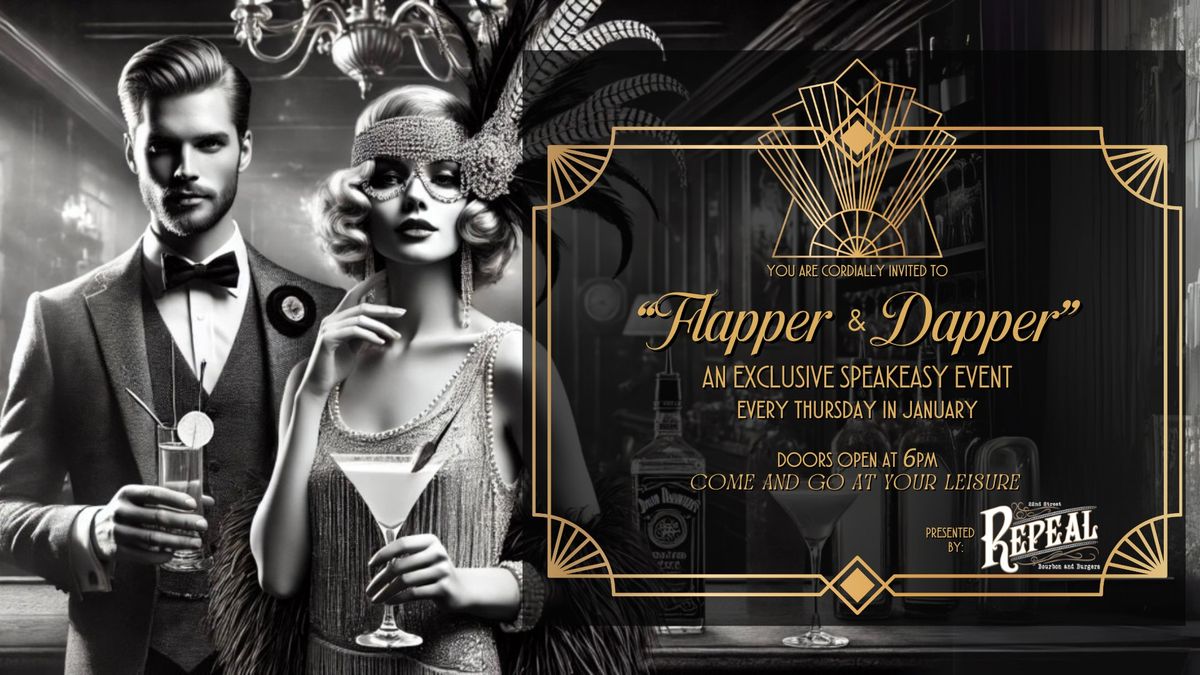 "Flapper & Dapper" Tapas Night- January 16th