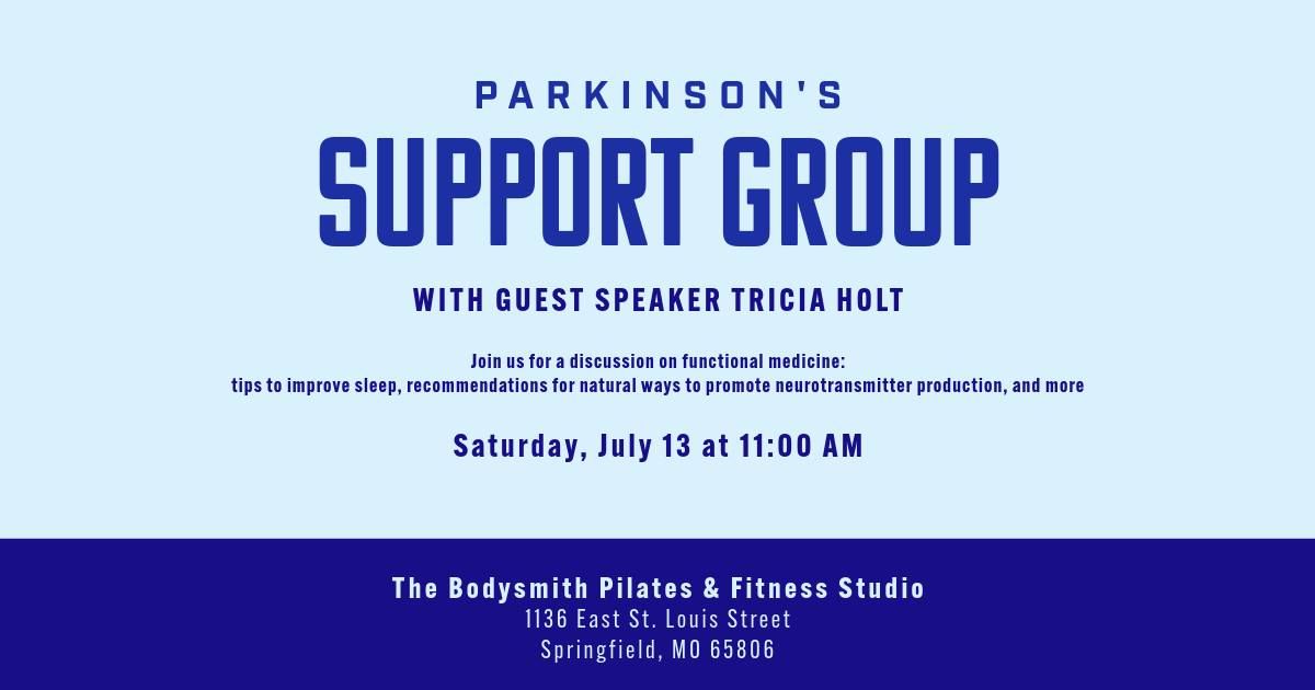 Parkinson's Support Group: Guest Speaker Tricia Holt