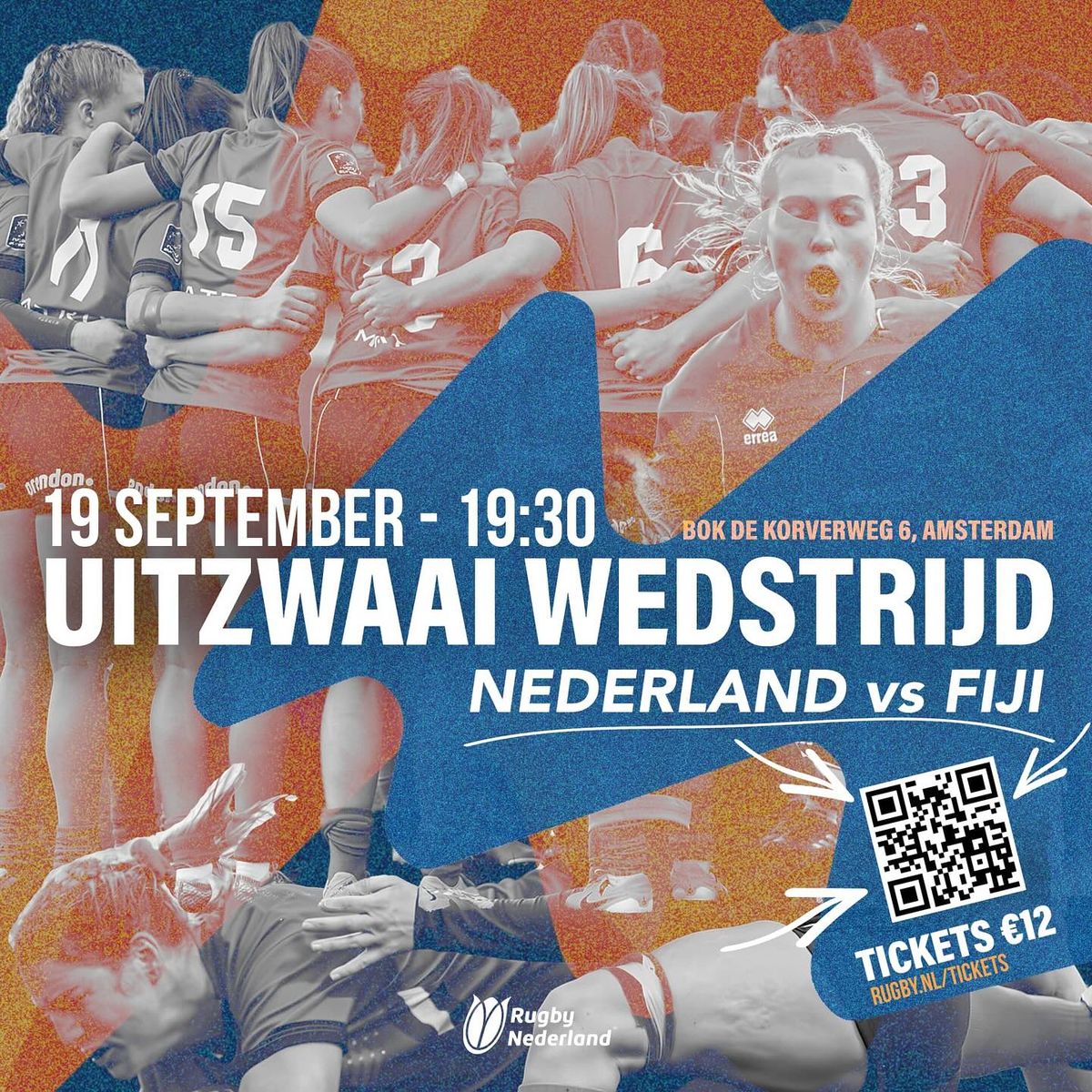 Uitzwaaiwedstrijd Nederland - Fiji