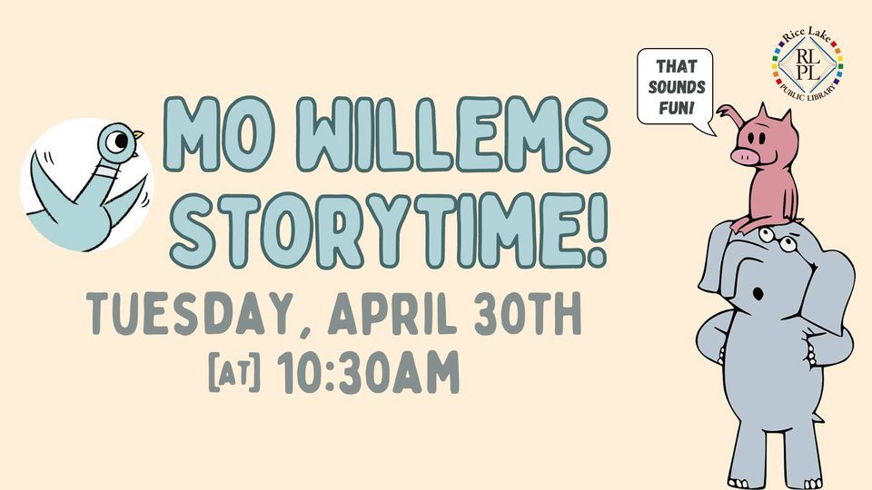 Mo Willems Storytime!