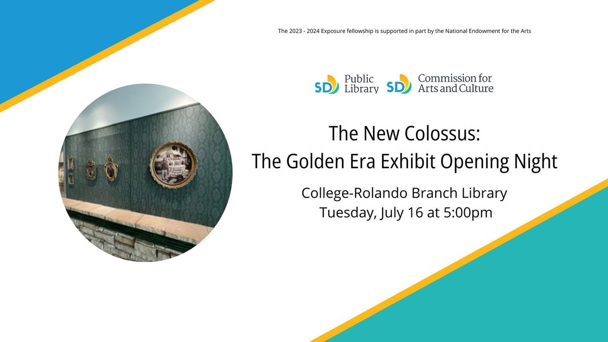 The New Colossus: The Golden Era Exhibit Opening Night