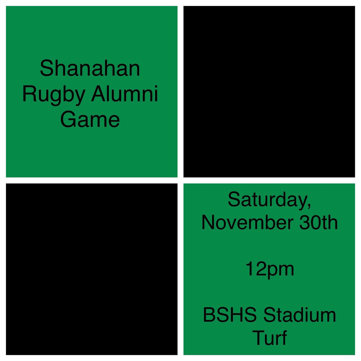 Shanahan Rugby Alumni Game