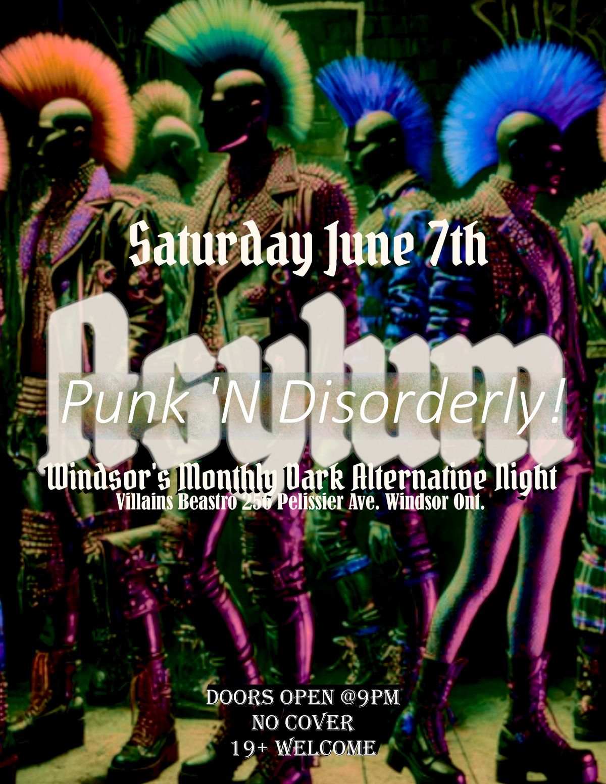 Asylum: Windsor's Dark Alternative night presents: Punk N Disorderly!