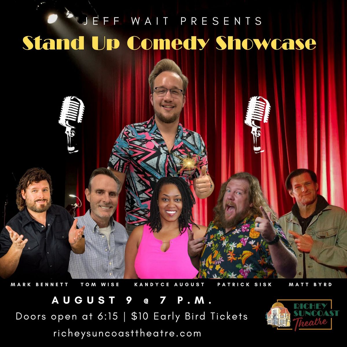 August Comedy Showcase - Hosted by Jeff Wait