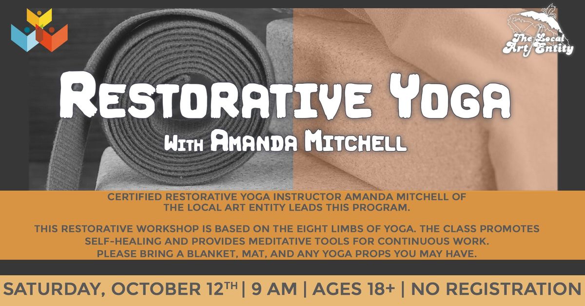 \ud83e\uddd8\u200d\u2640\ufe0f Restorative Yoga with Amanda Mitchell @ GCL