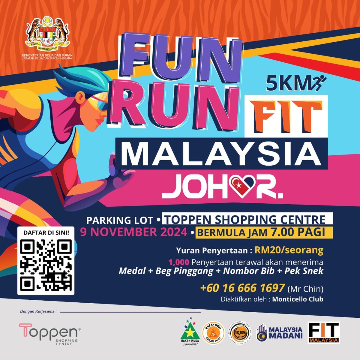 Fun Run 5km Fit Malaysia Johor