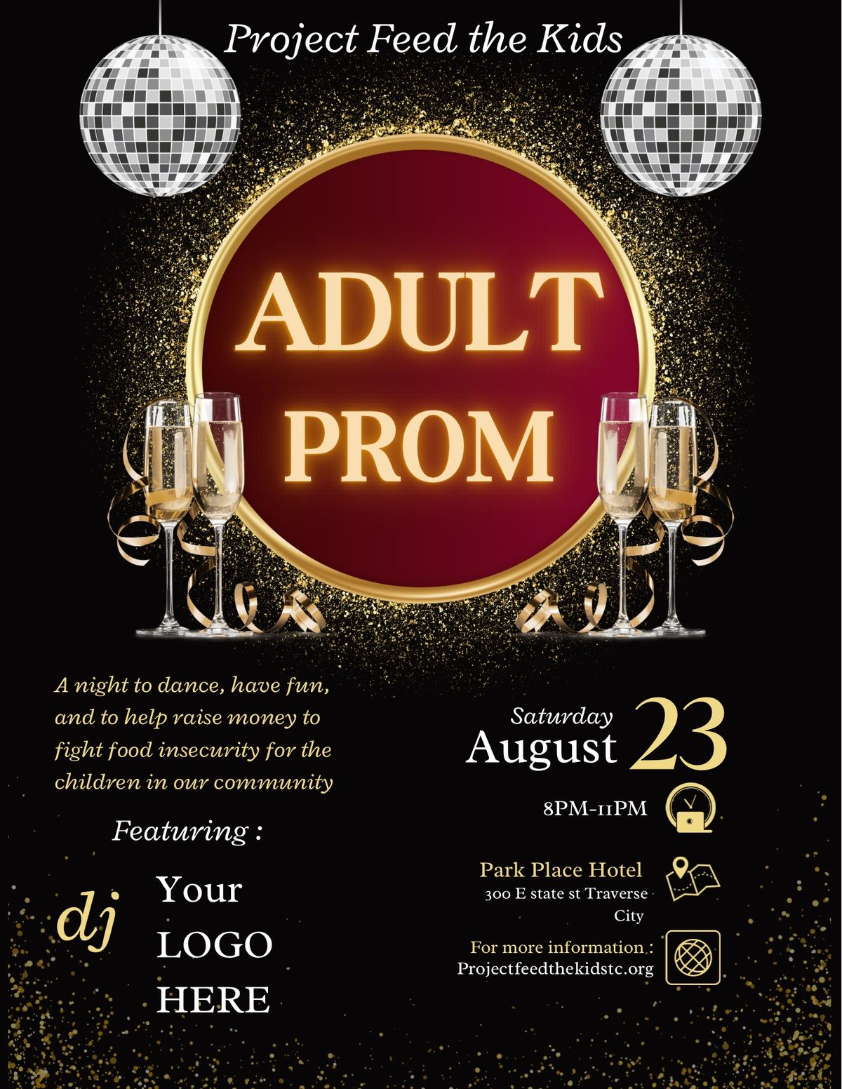 Adult Prom charity Fundraiser 