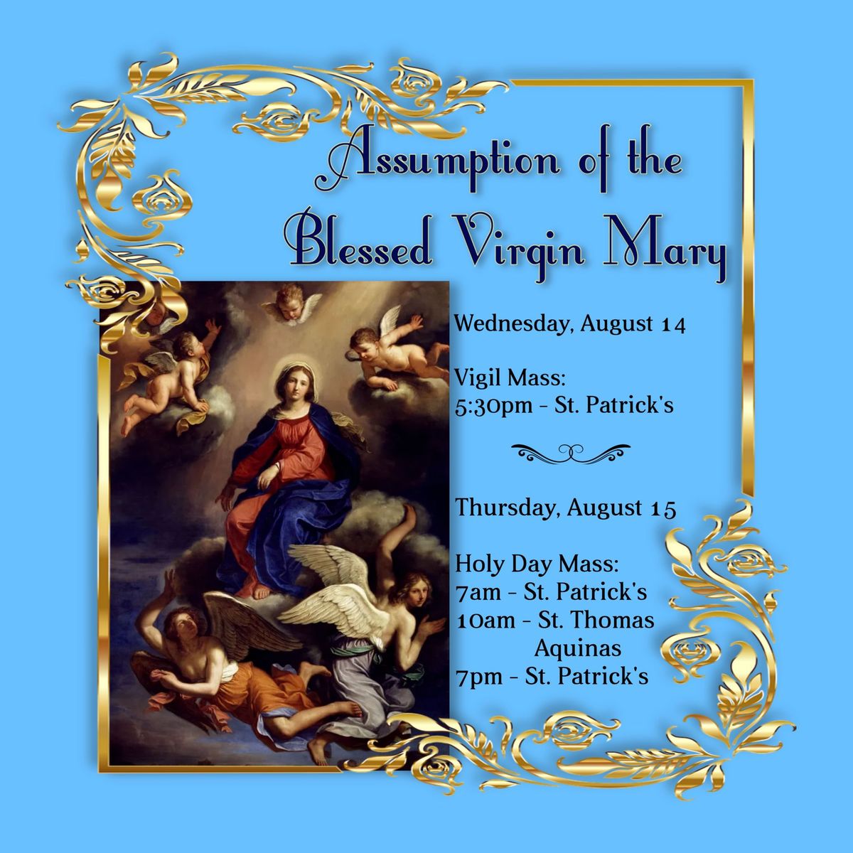 Assumption of the Blessed Virgin Mary 