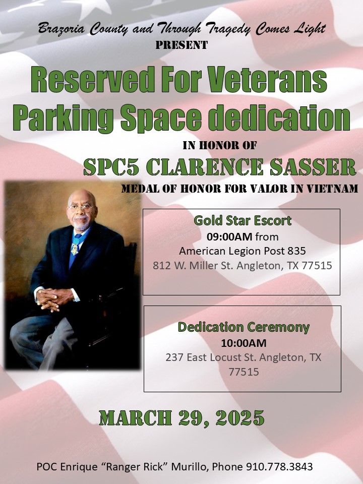 Veterans Reserved Parking Space Dedication