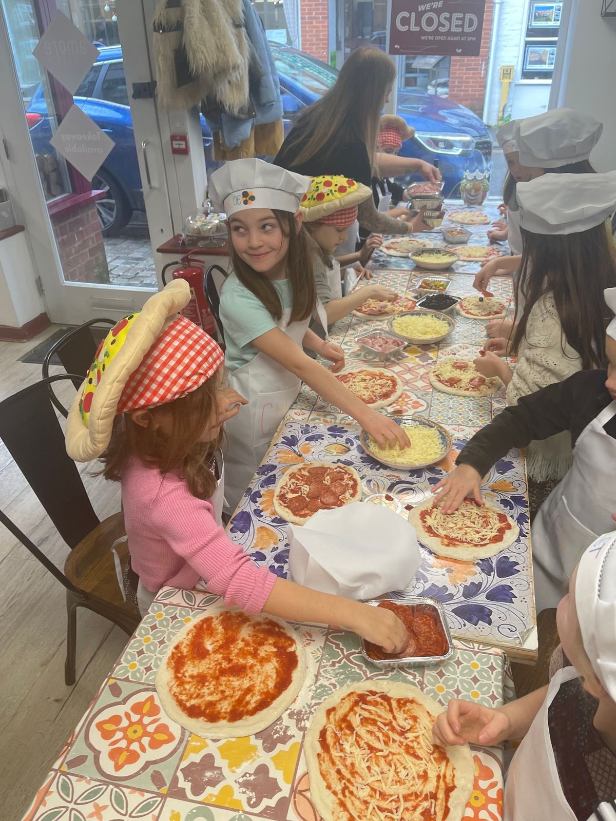 Children\u2019s Home Ed Pizza making class 