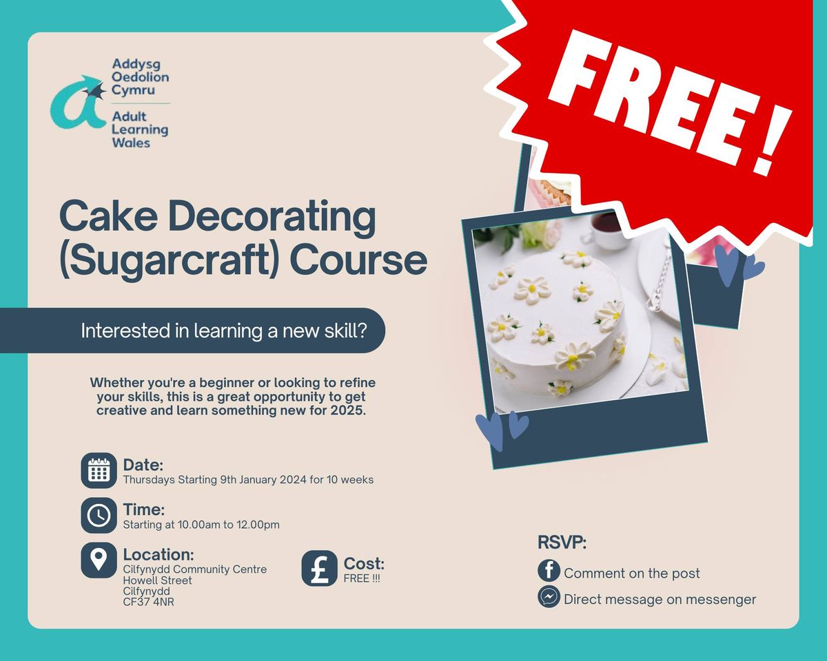 Cake Decorating (Sugarcraft) Course