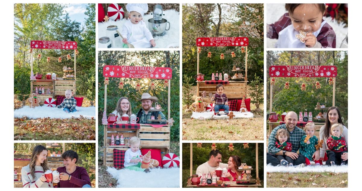 Gingerbread Hot Cocoa Cafe Photo Sessions