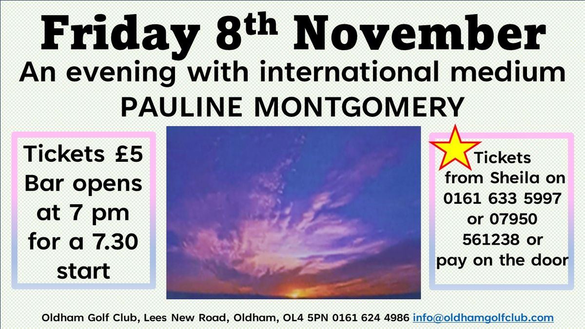 Medium Evening with Pauline Montgomery