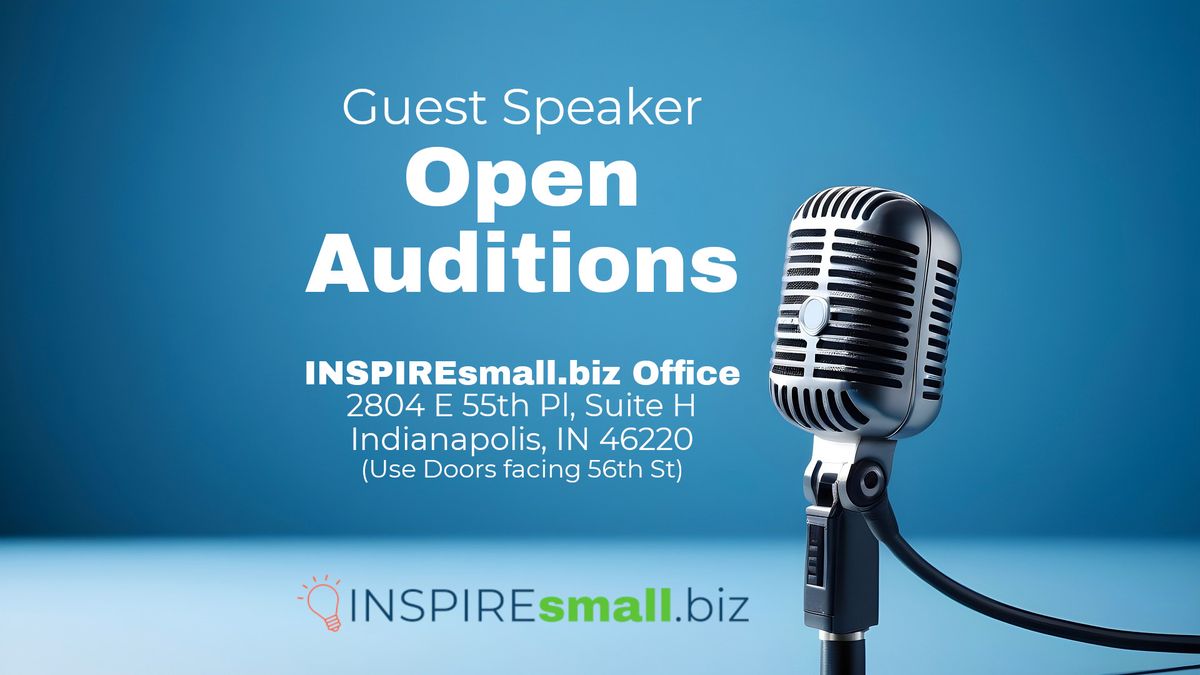 Shine on Stage: Open Auditions for Inspiring Guest Speakers!