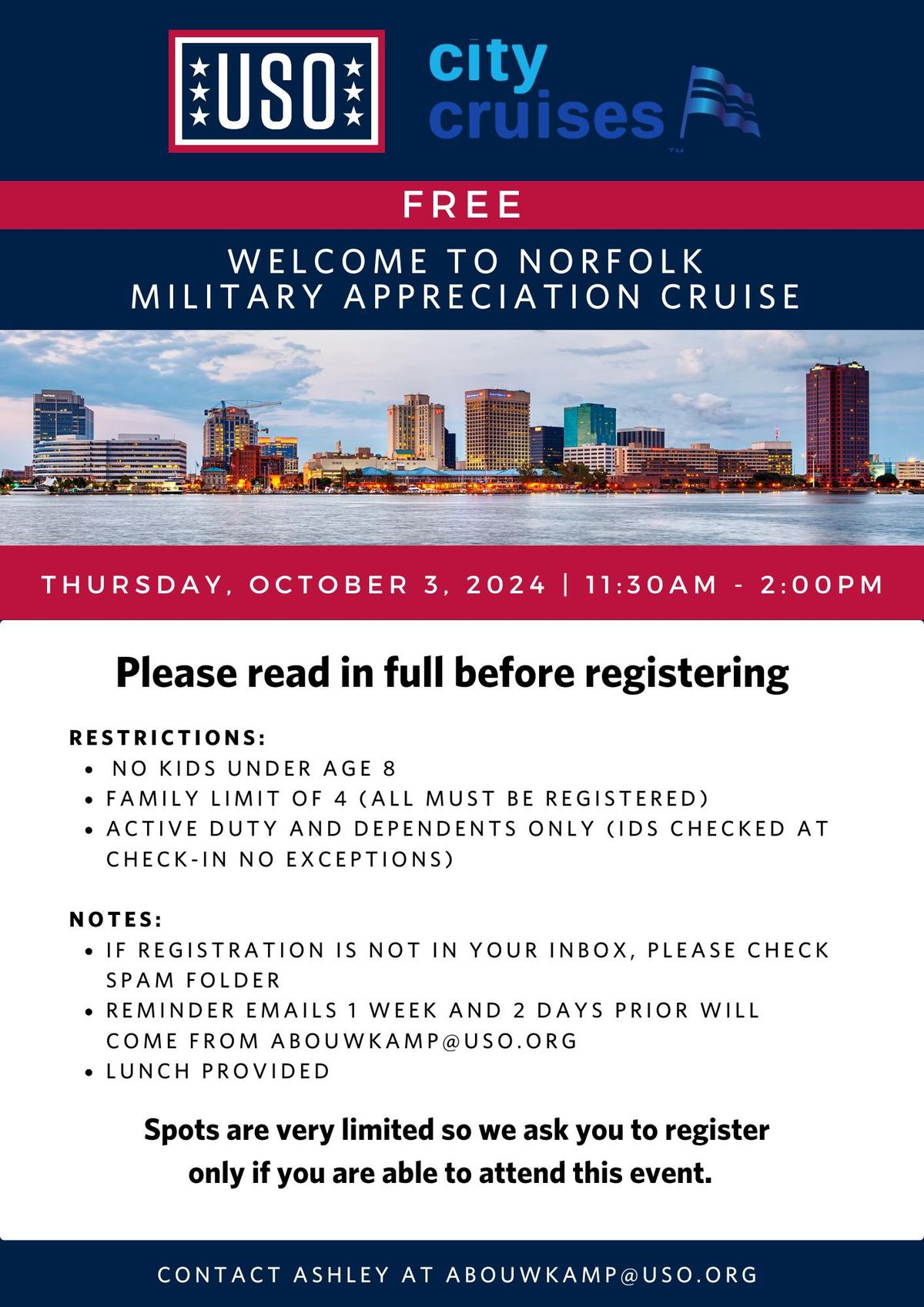 Welcome to Norfolk Military Appreciation Cruise