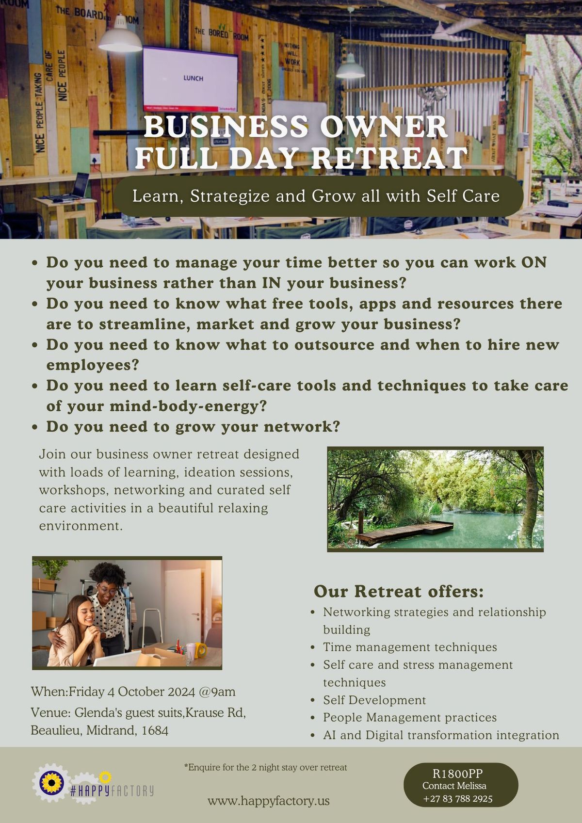 Business Owner Day Retreat p