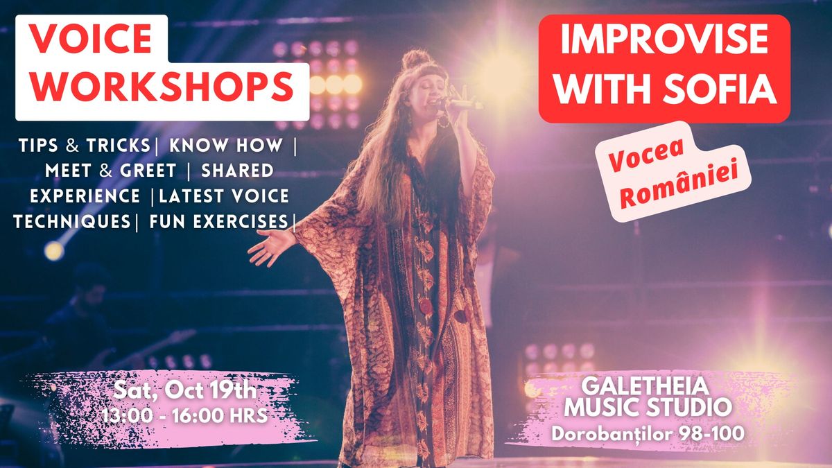 VOICE WORKSHOPS: IMPROVISE WITH SOFIA 