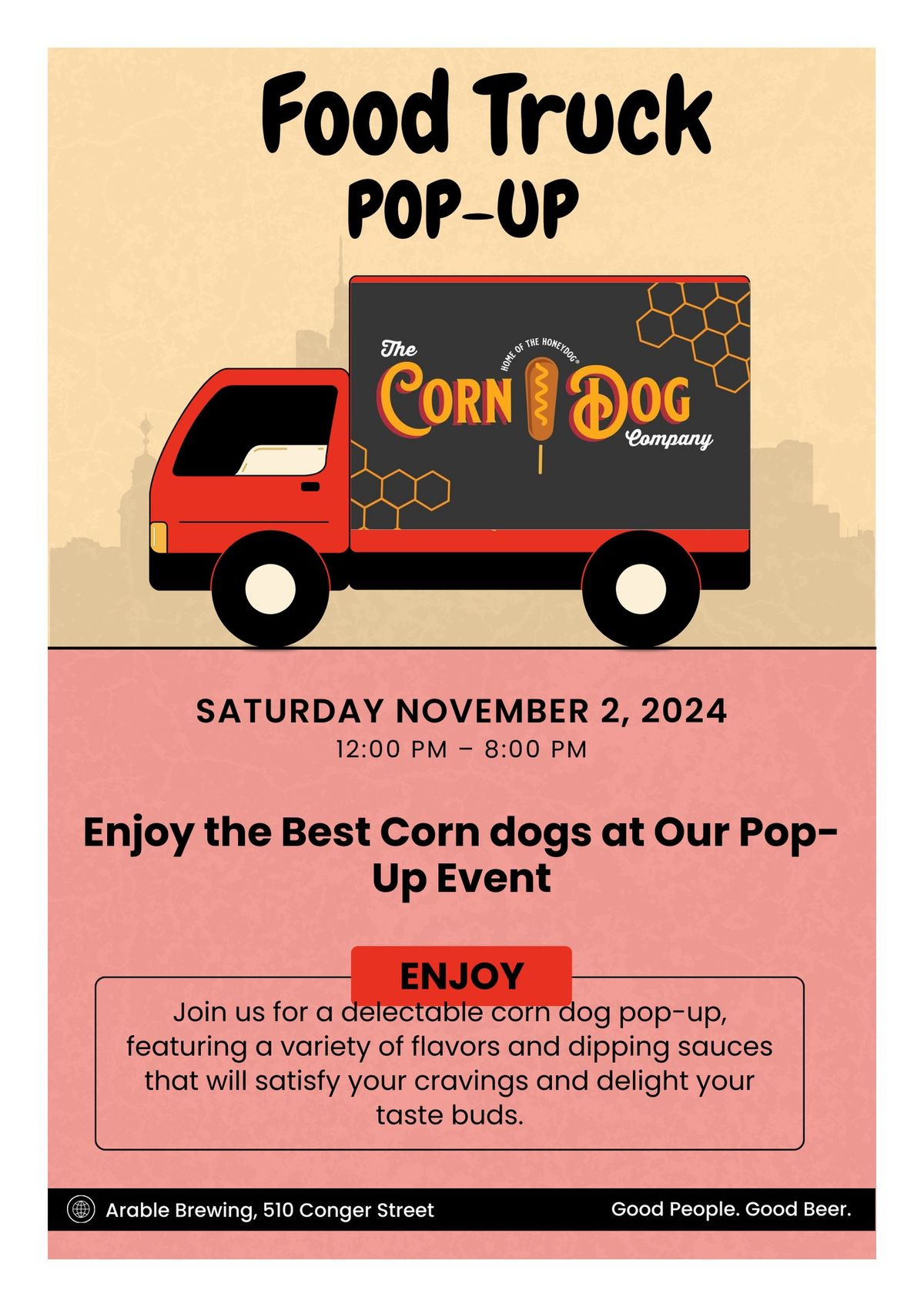 FOOD TRUCK POP-UP - SATURDAY, NOVEMBER 2 - 12pm-8pm