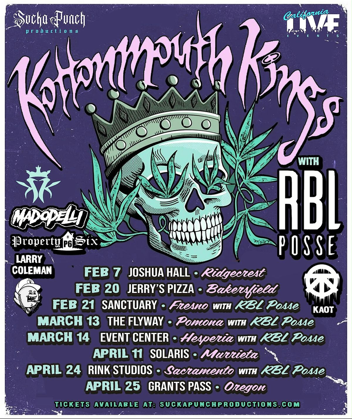 KOTTONMOUTH KINGS w\/ RBL POSSE w\/ CONEJO