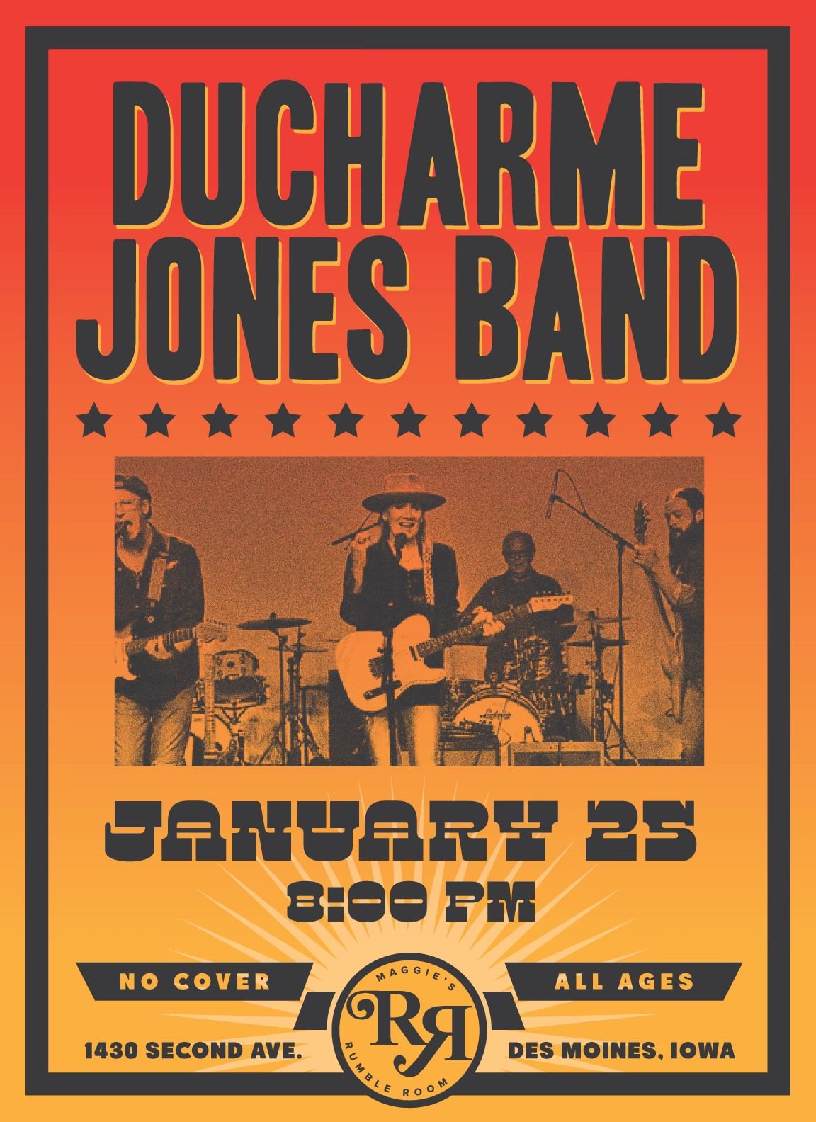 DUCHARME-JONES BAND \/ LIVE @ RUMBLE ROOM