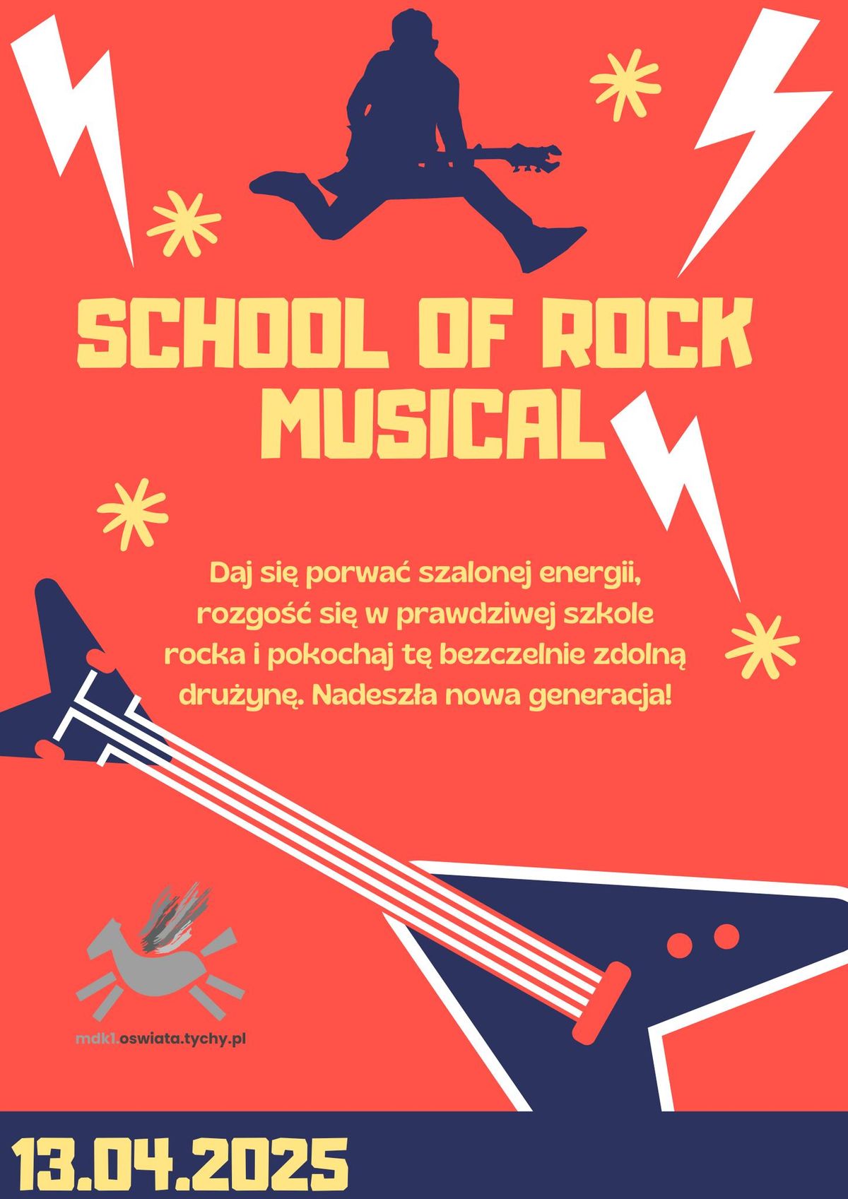 Spektakl "School of Rock" w Teatrze Rozrywki w Chorzowie