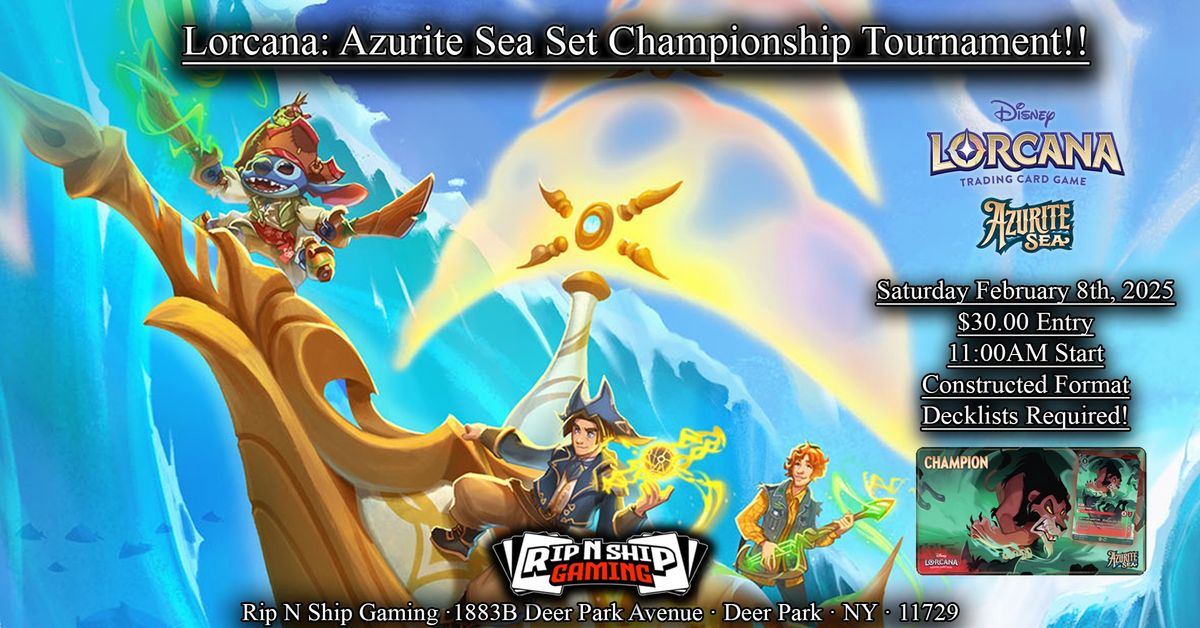 Lorcana TCG: Azurite Sea Set Championship