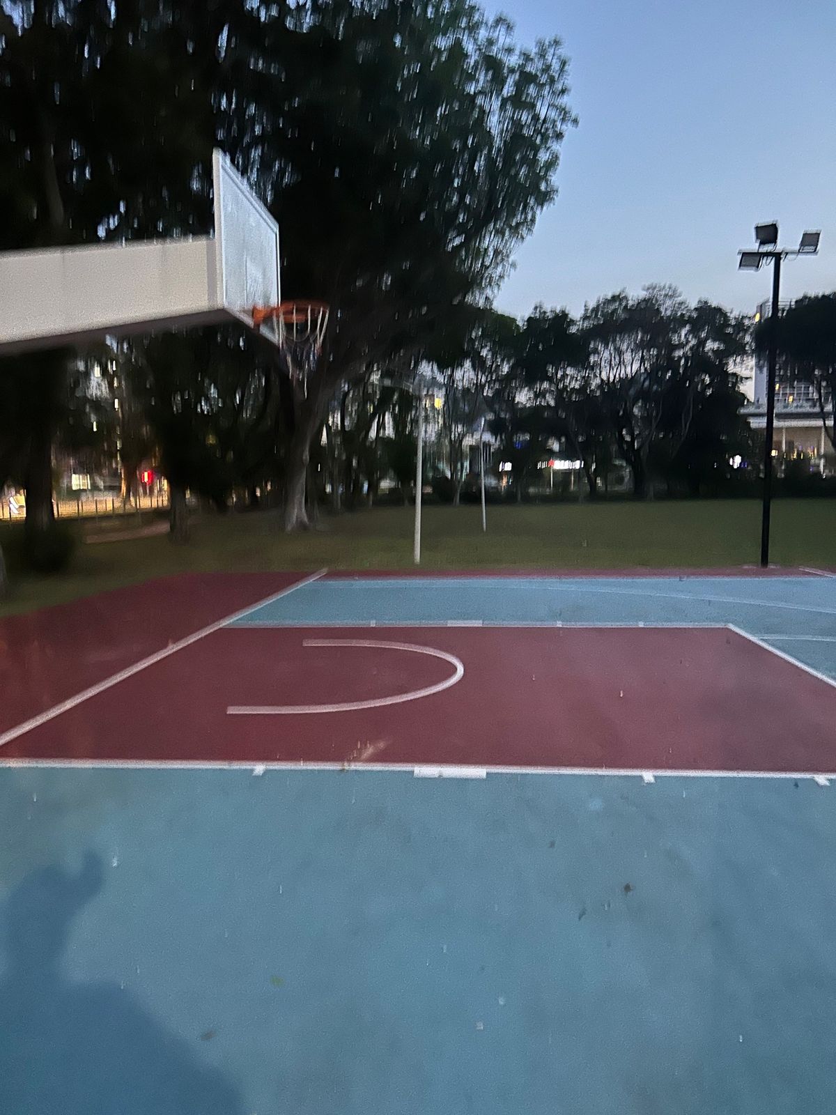 No Fireworks at Basketball Court