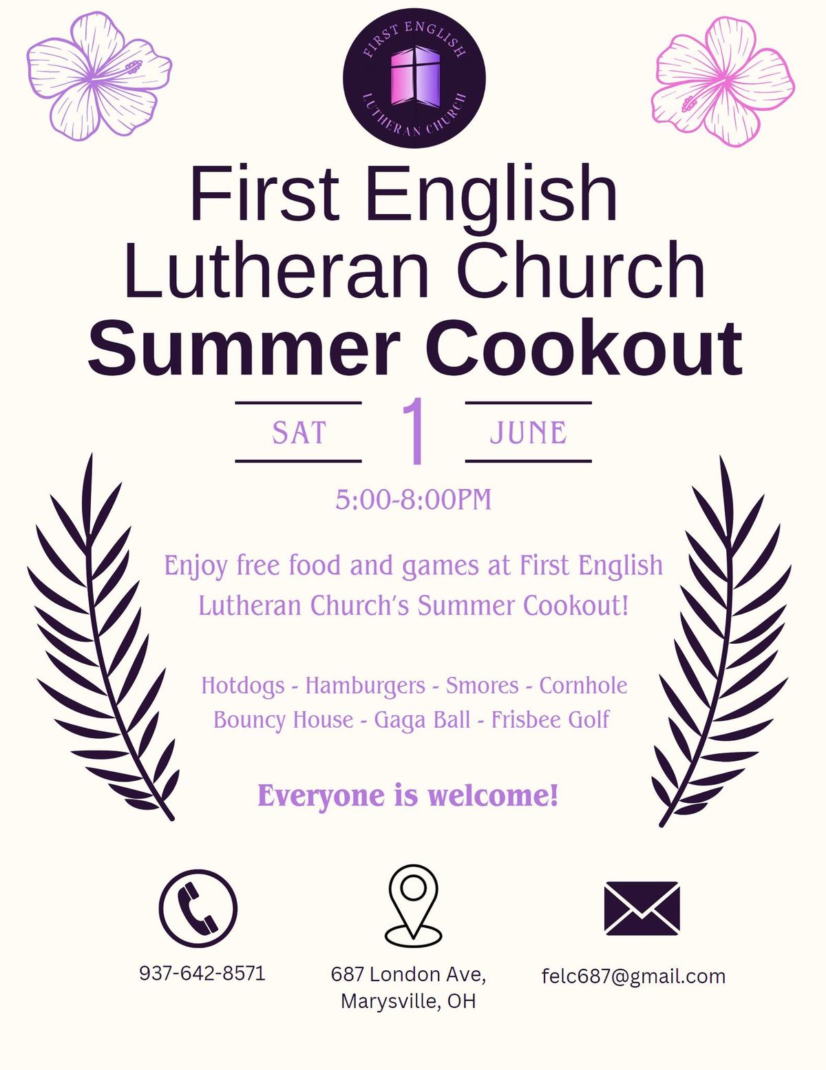 First English Lutheran Church Summer Cookout