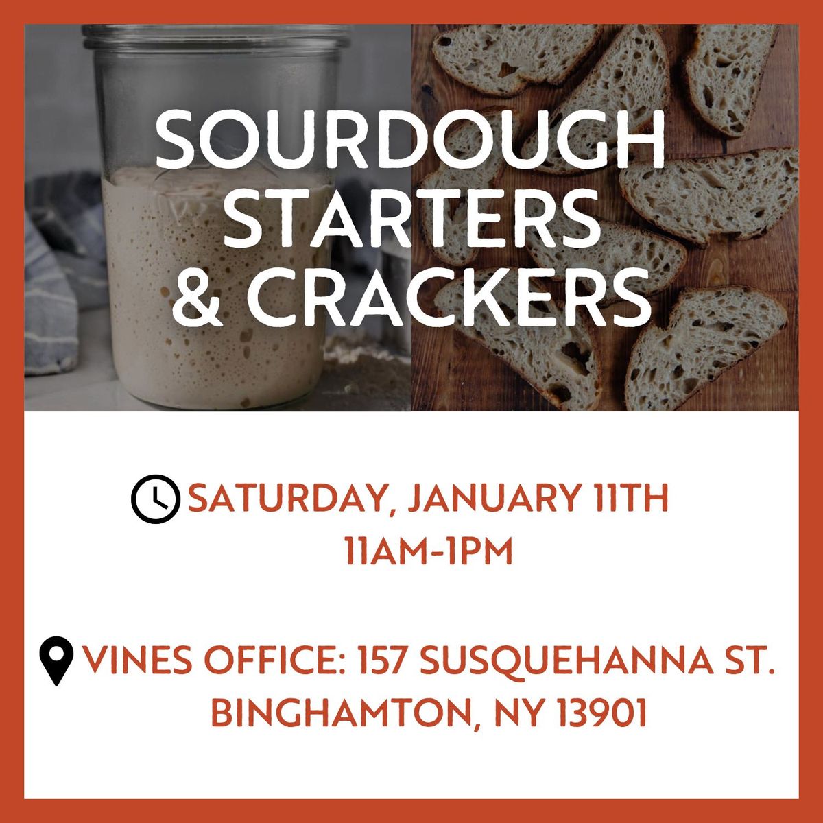 Green Thumb Workshop: Sourdough Starters & Crackers 1\/11\/25