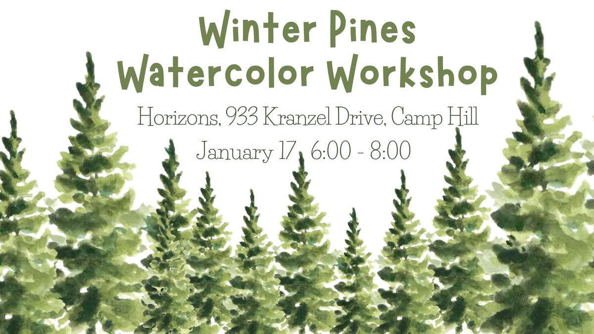 Winter Trees Watercolor Workshop