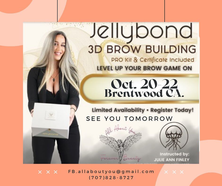 JellyBond 3D Brow Sculpting & Extension Practitioners Training  