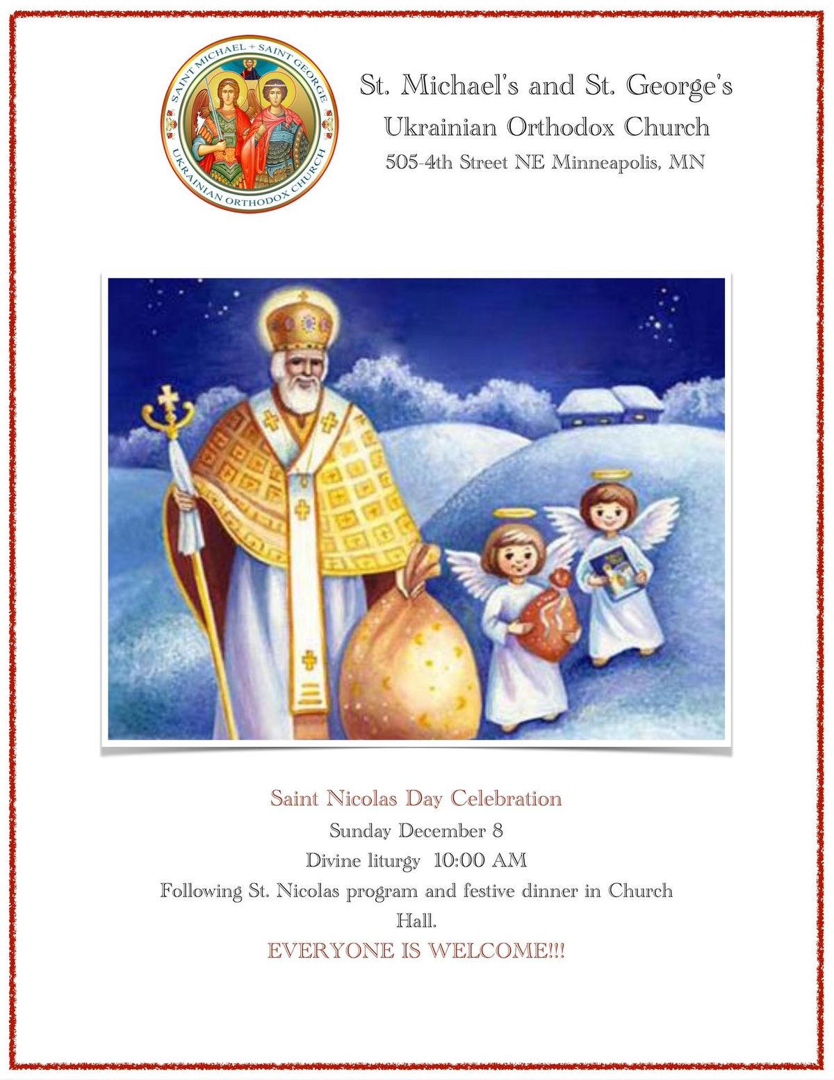 St. Nicholas Day Celebration